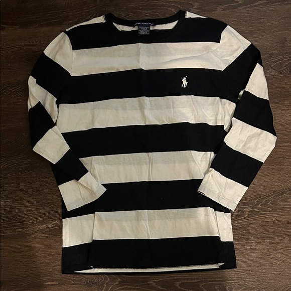 Polo Ralph Lauren Tops - Polo by Ralph Lauren Black and White Striped Blouse